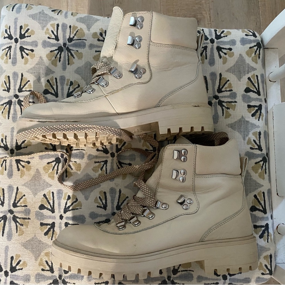 J. Crew Leather Hiking Boots Sz. 8